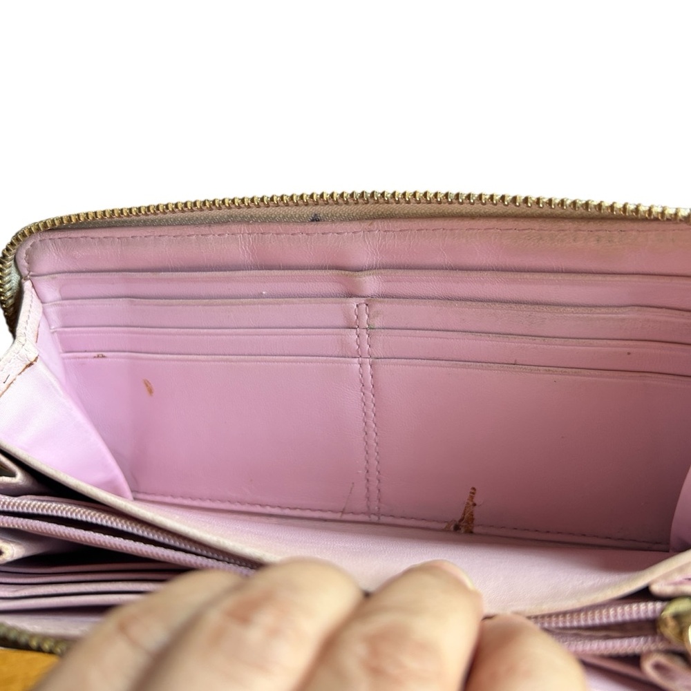 Coach Python Embossed Genuine Leather Accordian W… - image 6